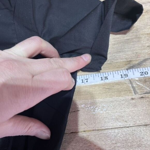 Laundry Women's Midi Shirt Dress Tie Waist Snap Button Pockets Black Size 0 - Picture 7 of 11